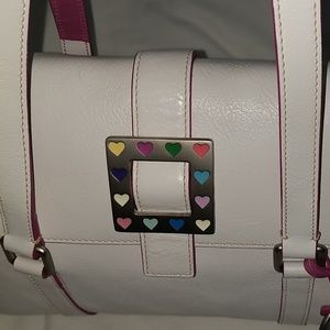 Pink & White leather Dooney & Bourke bag